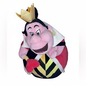 ❤️Disney Store Authentic Queen Of Hearts Plush-Alice In Wonderland 16”